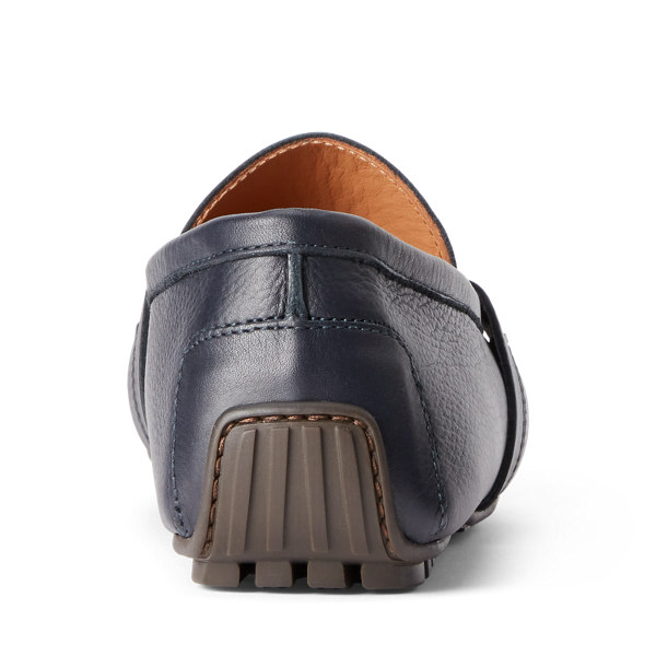 Navy Hayward Tumbled Calfskin Driver Purple Label 3