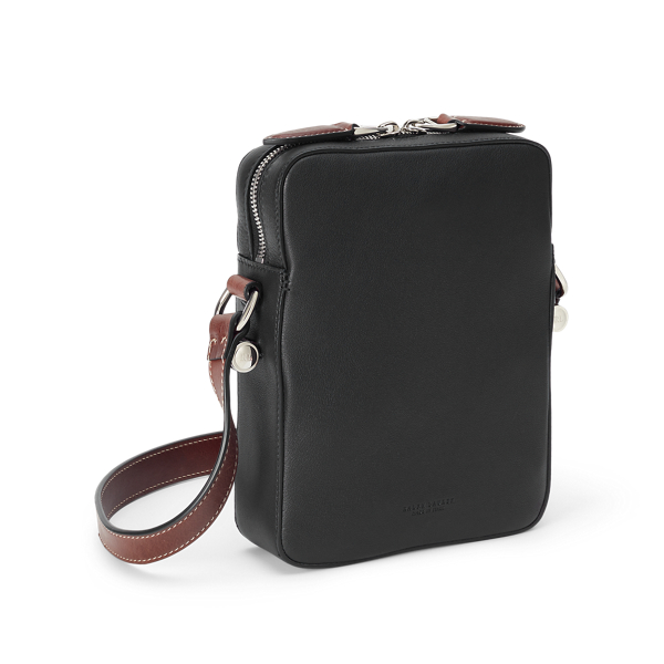Black Calfskin Crossbody Bag Purple Label 2