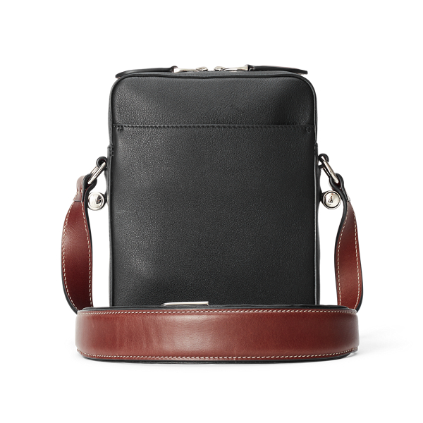 Black Calfskin Crossbody Bag Purple Label 3