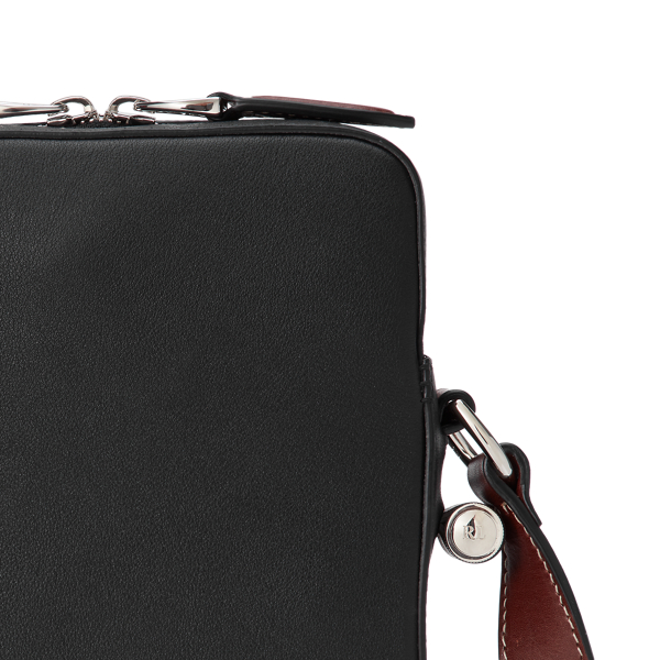 Black Calfskin Crossbody Bag Purple Label 5