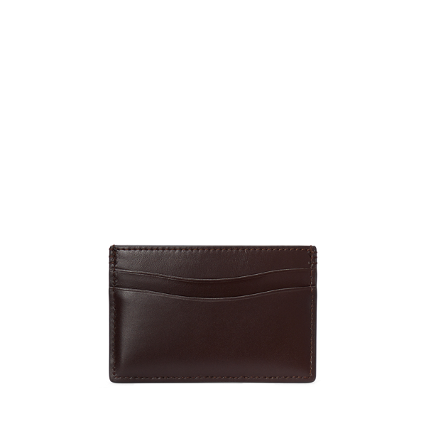 Brown Calfskin Card Case Purple Label 2