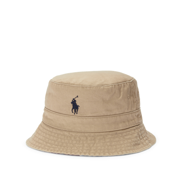 Desert Khaki/Madras Reversible Madras Bucket Hat Polo Ralph Lauren 3