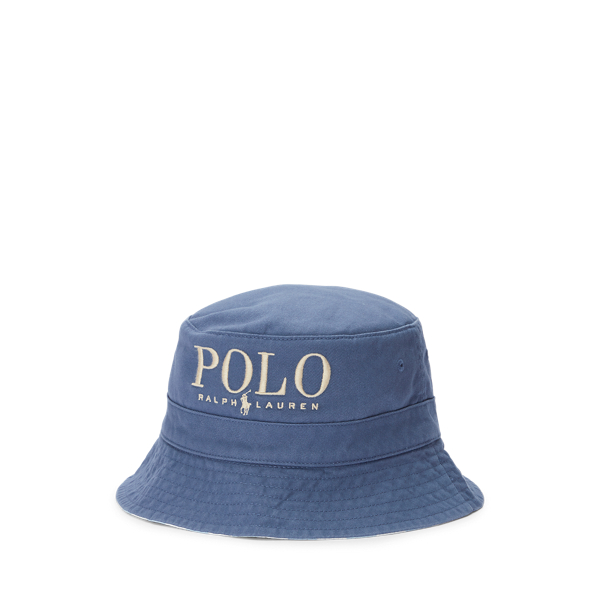 Reversible Cotton Bucket Hat for Men Ralph Lauren UK