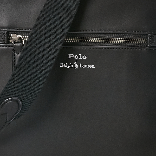 Black Leather Crossbody Bag Polo Ralph Lauren 6