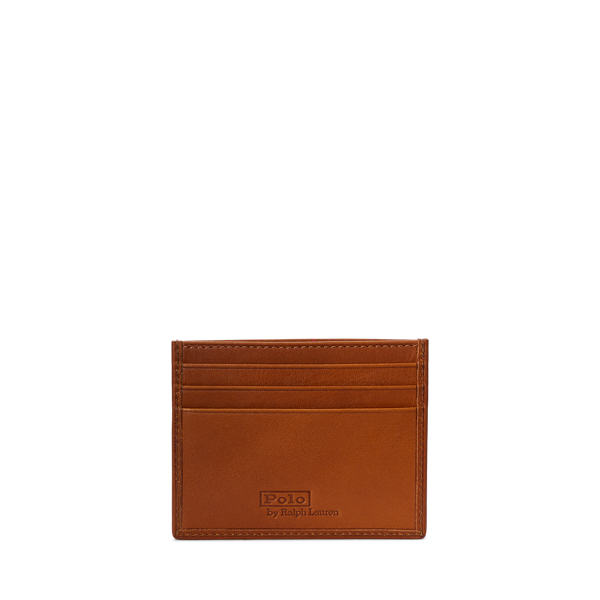 Tan Allover Pony Leather Card Case Polo Ralph Lauren 2
