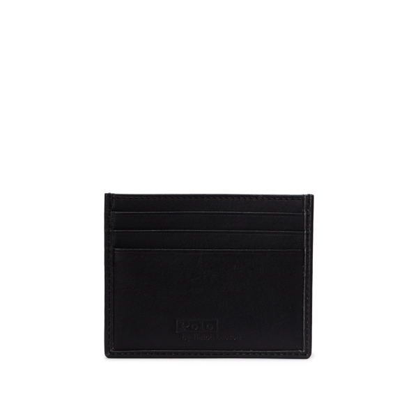 Black All-over Pony Leather Card Case Polo Ralph Lauren 2