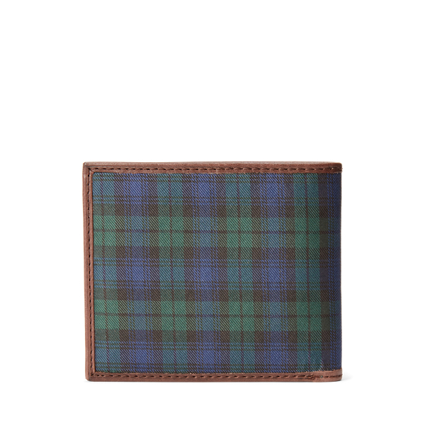 Navy Tartan Polo Bear Tie-Silk Billfold Wallet Polo Ralph Lauren 2