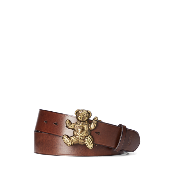 Brown Polo Bear Leather Belt Polo Ralph Lauren 1