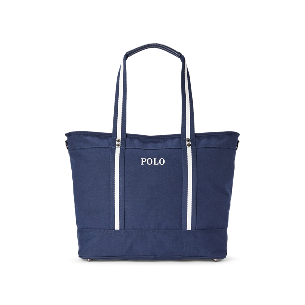 POLO GOLF ゴルフトートバッグ　ホワイト/ネイビー RLX Polo ベア スモール ゴルフ トート メンズ
