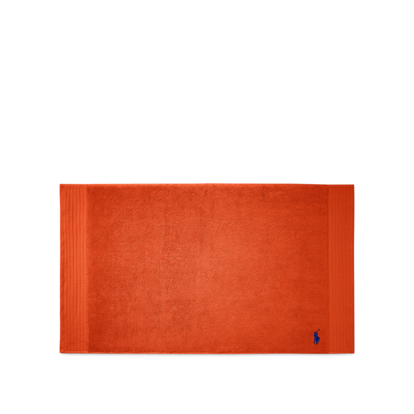 Asciugamani e tappetino con pony Ralph Lauren Home in Arancio equestre 2
