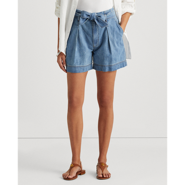Indigo Revival Wash Indigo Denim Short Lauren Petite 4