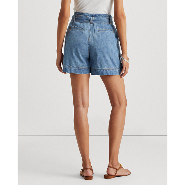 Indigo Revival Wash Indigo Denim Short Lauren Petite 5
