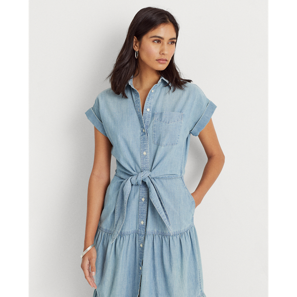 【注目】Lauren Ralph LaurenベルトChambray Shirtdress s7-1403352_alternate1?$rl_4x5_pdp$