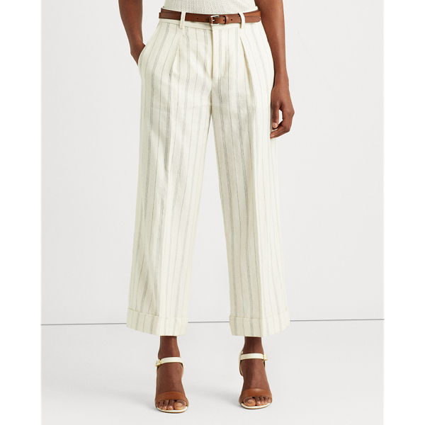 パンツ Ralph Lauren Stripe Linen Pants Striped Linen Pants by Lauren Ralph Lauren | Rent the Runway