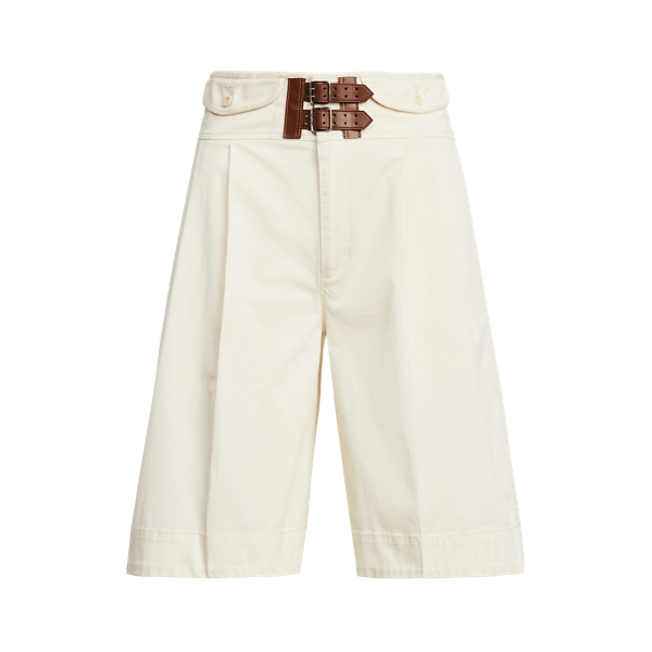 Mascarpone Cream Stretch Cotton Sateen Short Lauren 2