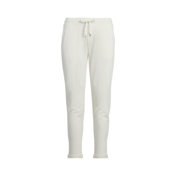 Pale Cream French Terry Jogger Trouser Lauren 2