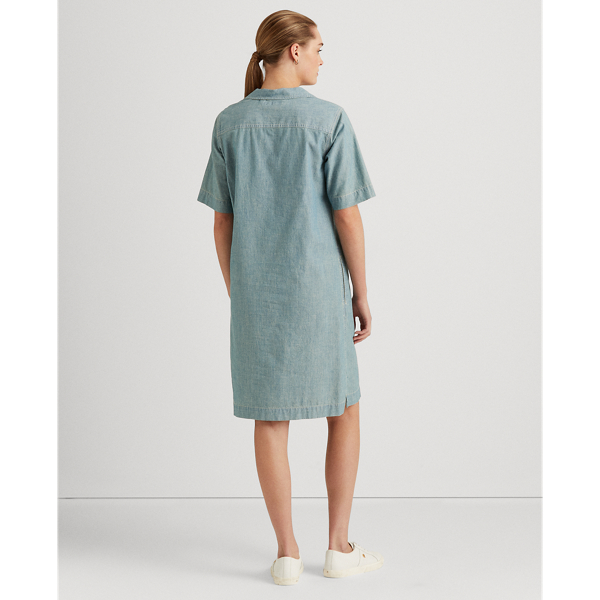 Lepore Wash Chambray Shift Dress Lauren 5