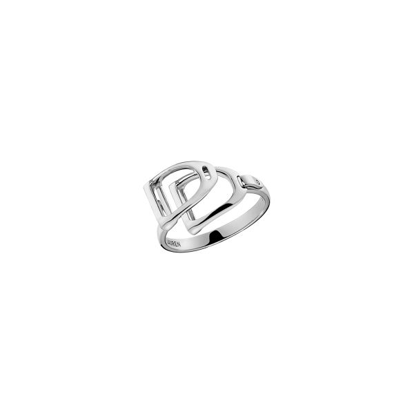 Sterling Silver Double-Stirrup Ring