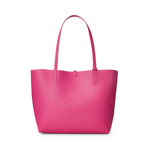 N Brt Pnk/Eqst Blt N Bgt Faux-Leather Reversible Tote Bag Lauren 4