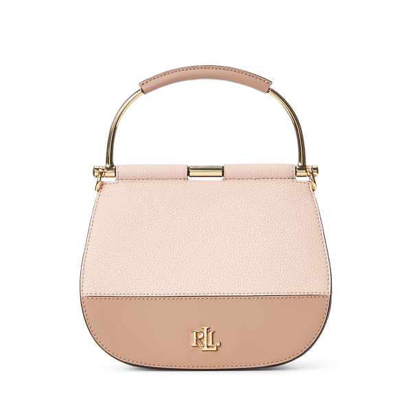 Leather Mini Round Satchel Lauren 1