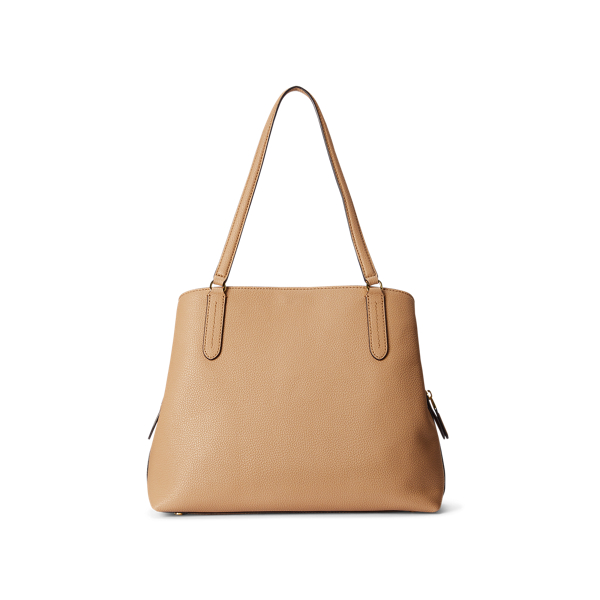 Nude Leather Large Quinn Shoulder Bag Lauren 3