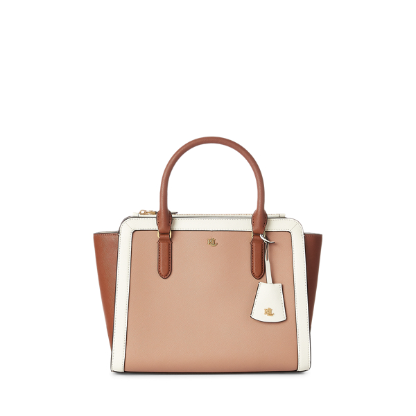 Crosshatch Leather Medium Brooke Satchel