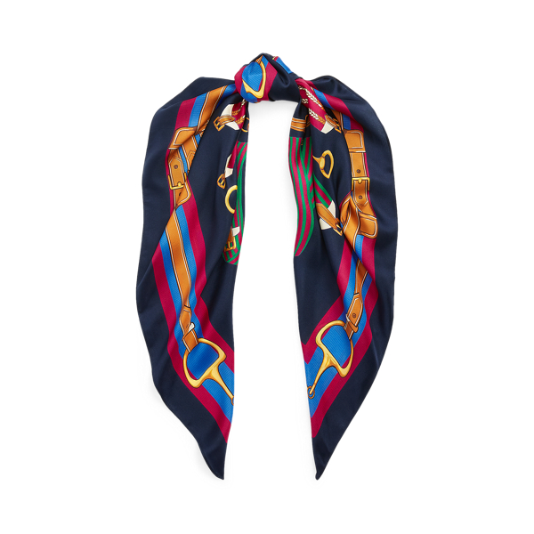 Sally Square Silk Twill Scarf Lauren em 1