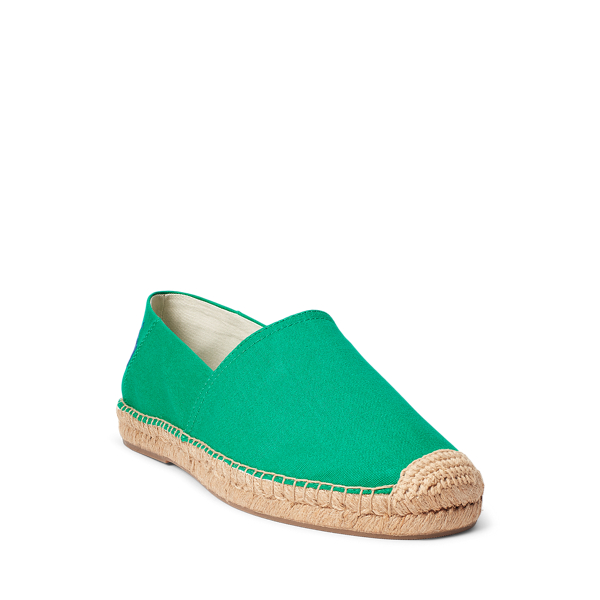 Billard Green/Royal Blue Cevio Cotton Canvas Espadrille Polo Ralph Lauren 2