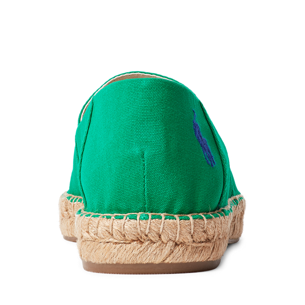 Billard Green/Royal Blue Cevio Cotton Canvas Espadrille Polo Ralph Lauren 3
