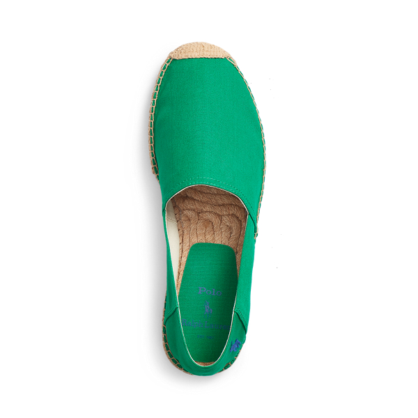 Billard Green/Royal Blue Cevio Cotton Canvas Espadrille Polo Ralph Lauren 4