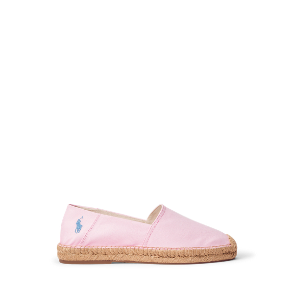 Carmel Pink/Blue Cevio Cotton Canvas Espadrille Polo Ralph Lauren 1