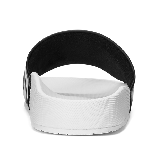 Black/White Cayson Logo Slide Polo Ralph Lauren 3