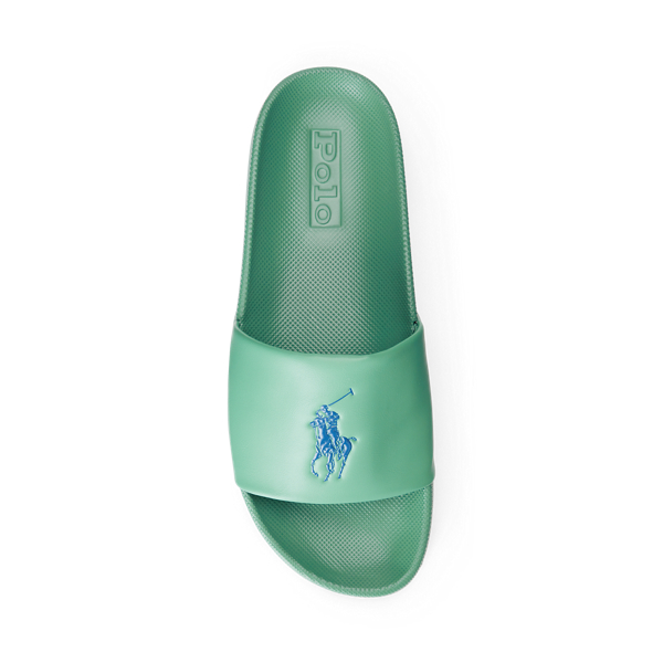 Claquettes Cayson Big Pony Polo Ralph Lauren en Seafoam/Night Navy 4