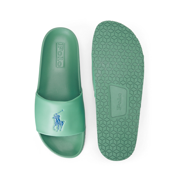 Claquettes Cayson Big Pony Polo Ralph Lauren en Seafoam/Night Navy 5