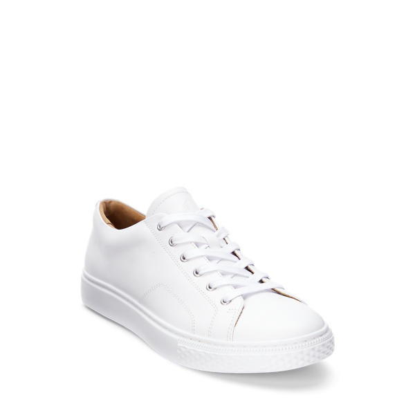 White Dunovin Nappa Leather Trainer Polo Sport 2