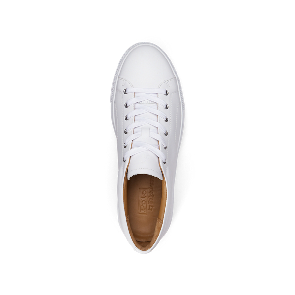 White Dunovin Nappa Leather Trainer Polo Sport 4