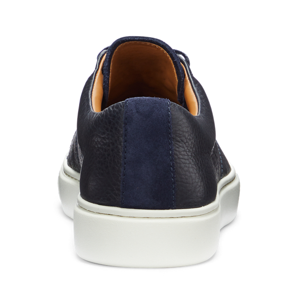 Newport Navy Dunovin Leather &amp; Suede Trainer Polo Sport 3