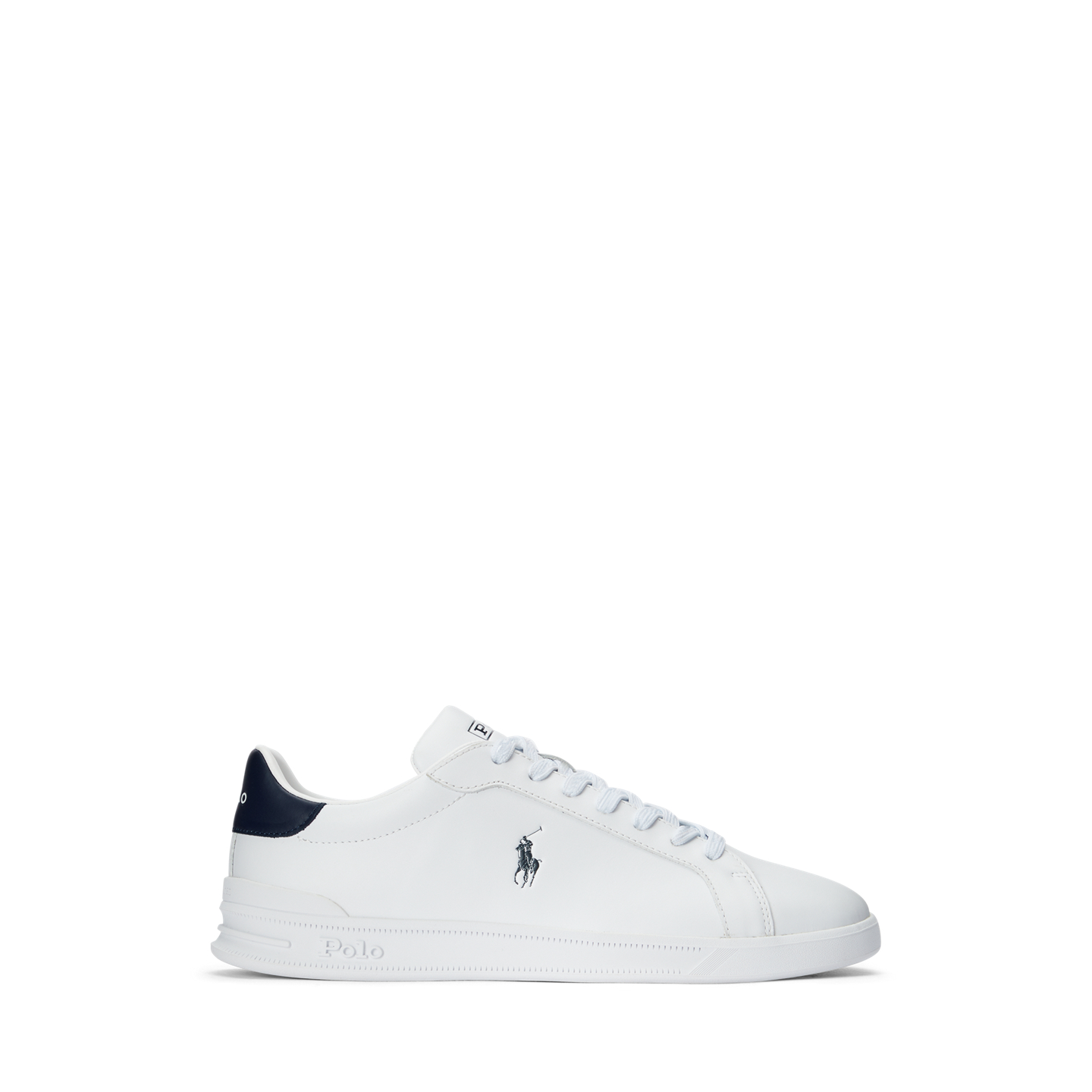 Мужские кроссовки Ralph Lauren Heritage Court II Nappa Leather, цвет: Белый / Тёмно-синий — фото 5