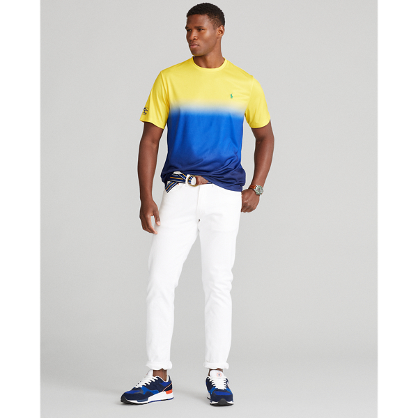 U.S. Open Performance Jersey T-Shirt Polo Golf in Fall Royal Multi 3