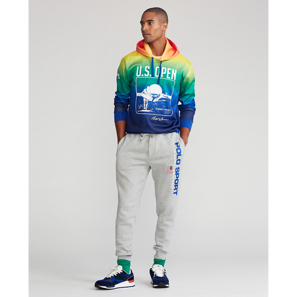 Sweat &agrave; capuche U.S. Open motif molleton Polo Golf en Royal vif multi 3