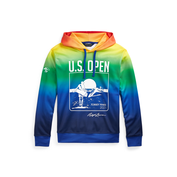 Sweat &agrave; capuche U.S. Open motif molleton Polo Golf en Royal vif multi 2