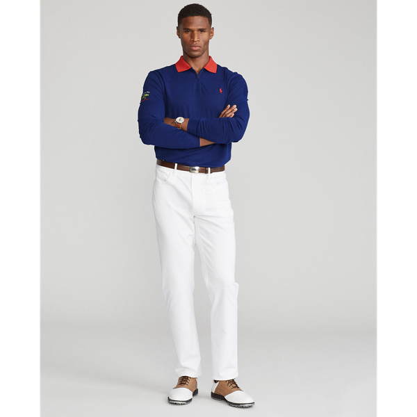 U.S. Open Classic Fit Piqu&eacute; Pullover Polo Golf em Fall Royal 4