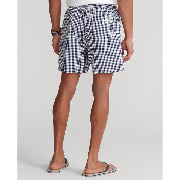 Newport Navy Gingham 14.5 cm Traveller Classic Swimming Trunk Polo Ralph Lauren 4