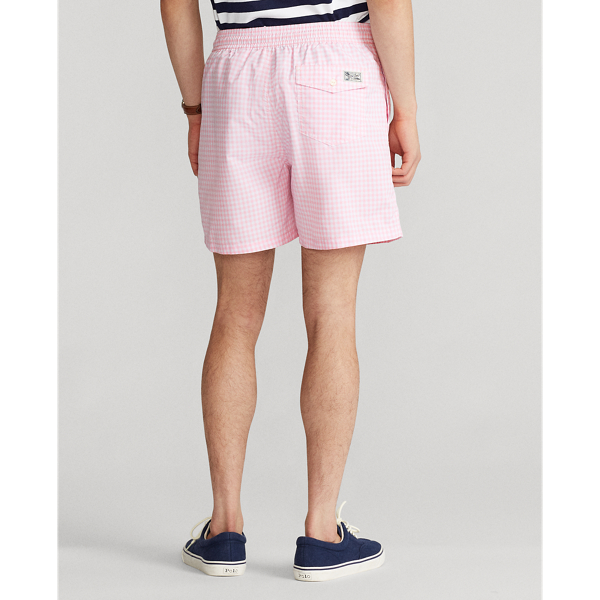 Carmel Pink Gingham 14.5 cm Traveller Classic Swimming Trunk Polo Ralph Lauren 4