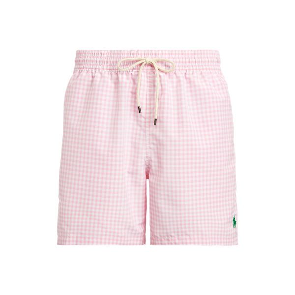 Carmel Pink Gingham 14.5 cm Traveller Classic Swimming Trunk Polo Ralph Lauren 2
