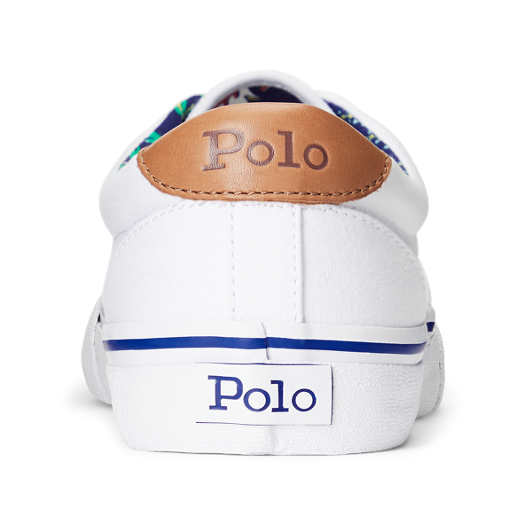 White/Heritage Royal Pp Thorton Canvas Trainer Polo Ralph Lauren 3