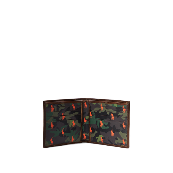 Camo/Brown Camo Leather Billfold Wallet Polo Ralph Lauren 3
