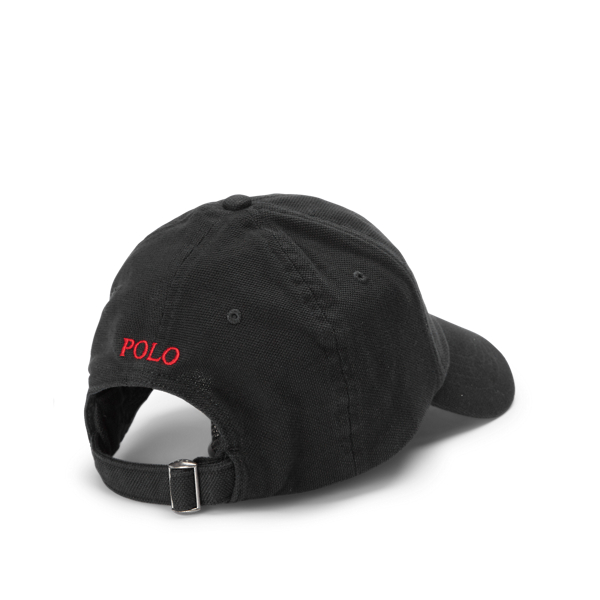 Black Cotton Piqu&eacute; Ball Cap Polo Ralph Lauren 2