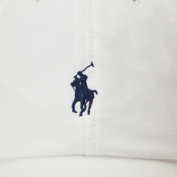White Cotton Piqu&eacute; Ball Cap Polo Ralph Lauren 3