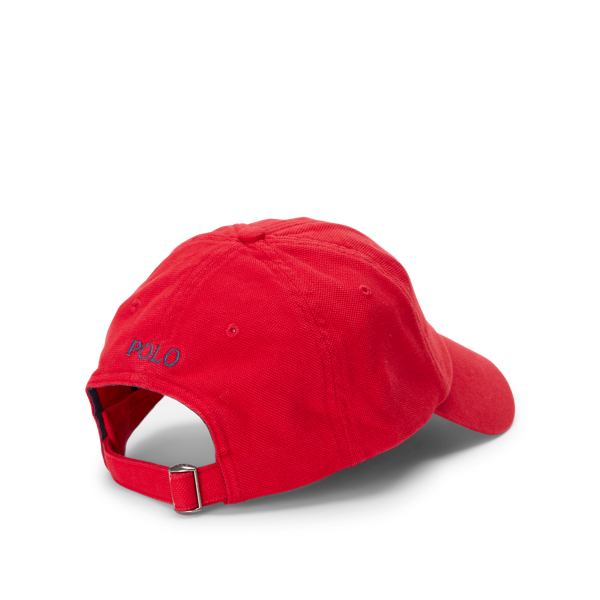 RL Red Cotton Piqu&eacute; Ball Cap Polo Ralph Lauren 2
